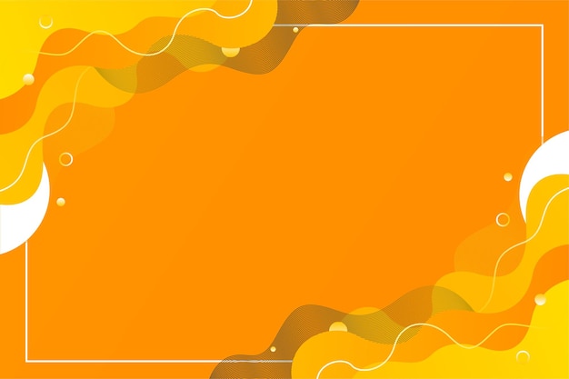 bright orange abstract liquid flow background template