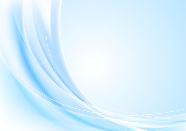 Bright waves background Gradient mesh and blend included