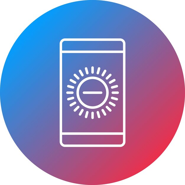 brightness low icon vector image can be used for mobile ui ux