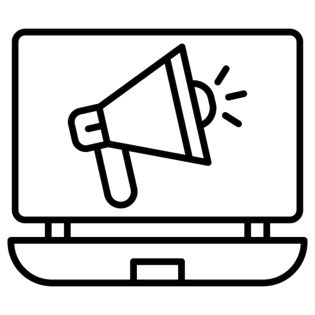 Broadcast Marketing Vector Illustration
