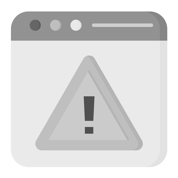 browser alert icon vector image can be used for security