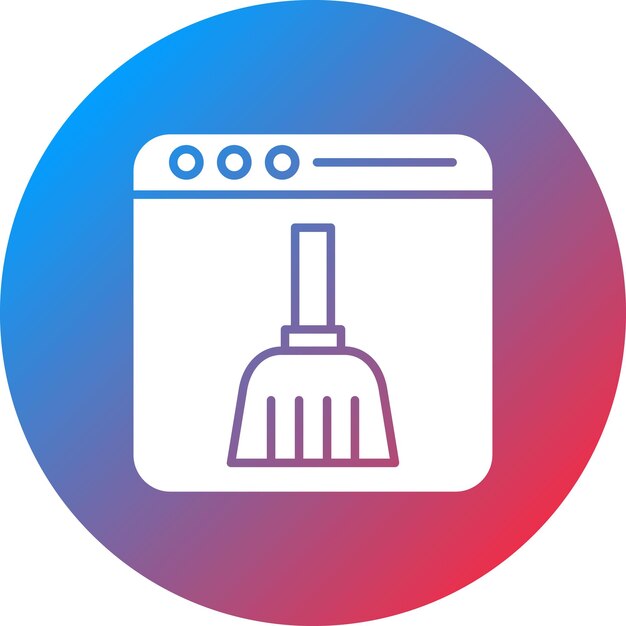 Browser Clean icon vector image Can be used for Security