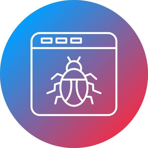 browser hacked icon vector image can be used for protection and security