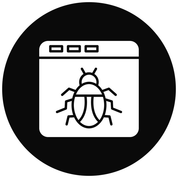 browser hacked icon vector image can be used for protection and security