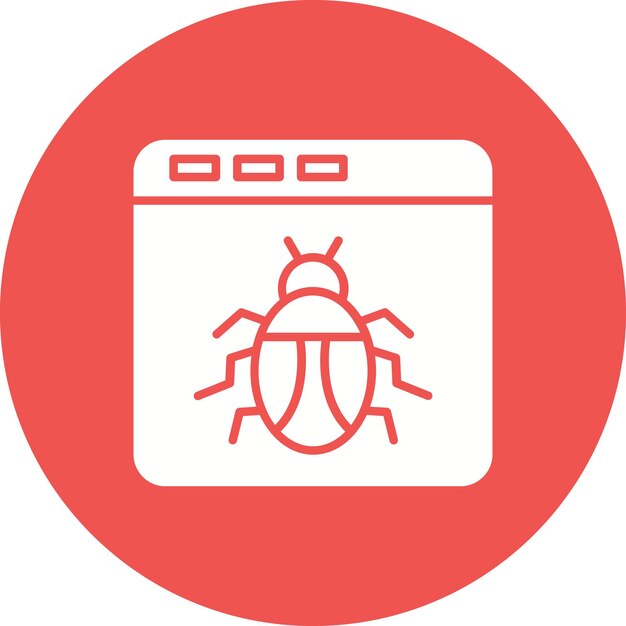 browser hacked icon vector image can be used for protection and security