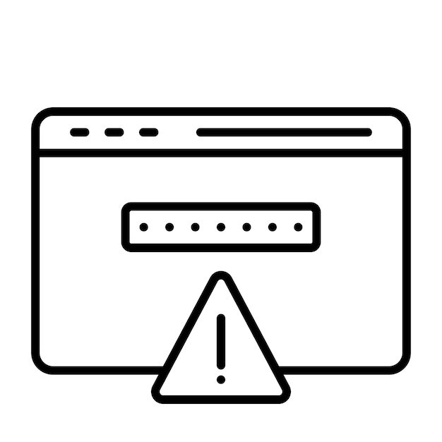Browser Hacked Vector Illustration Style