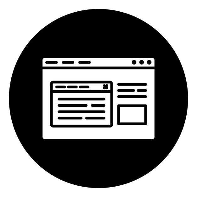 Browser Pop Up Icon