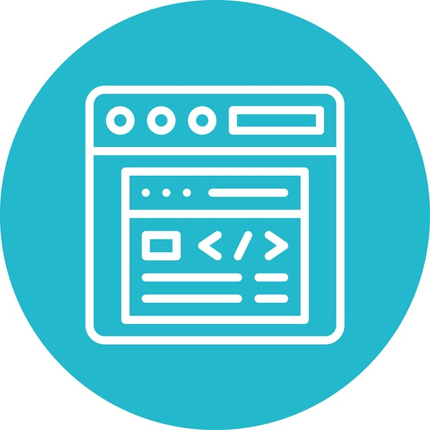 Browser Pop Up vector icon illustration of Coding and Development iconset