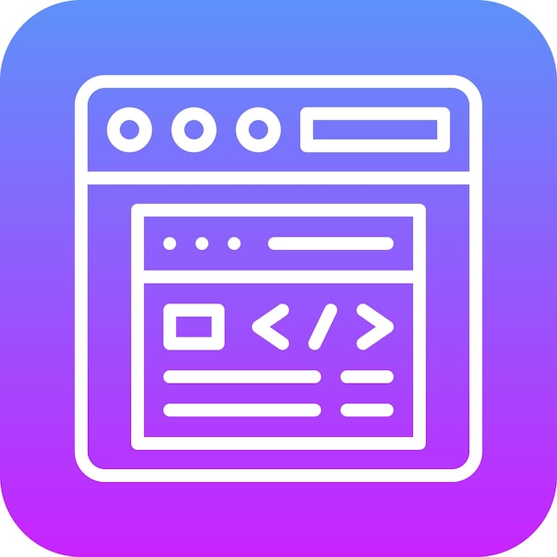 Browser Pop Up vector icon illustration of Coding and Development iconset
