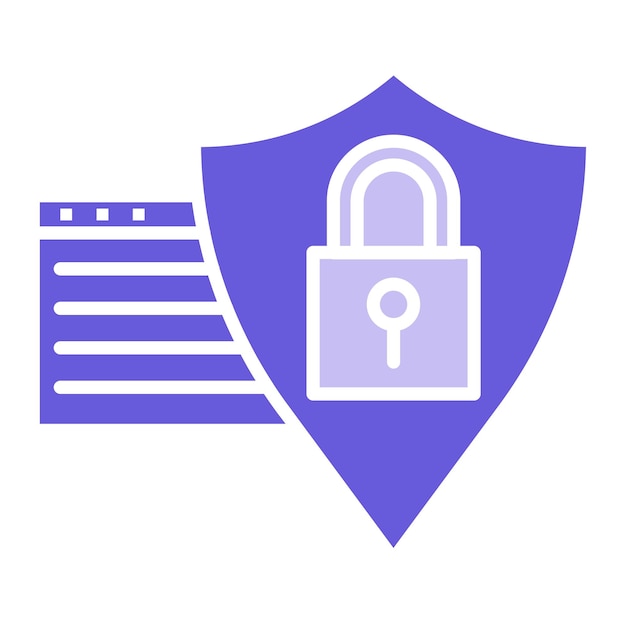 Browser Security Vector Illustration