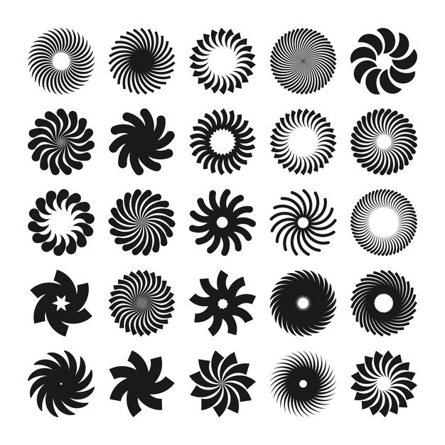 brutalist geometric shapes symbols simple primitive elements and forms bauhaus retro design trendy