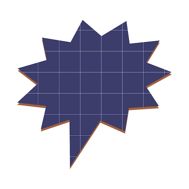bubble talk with grid texture element
