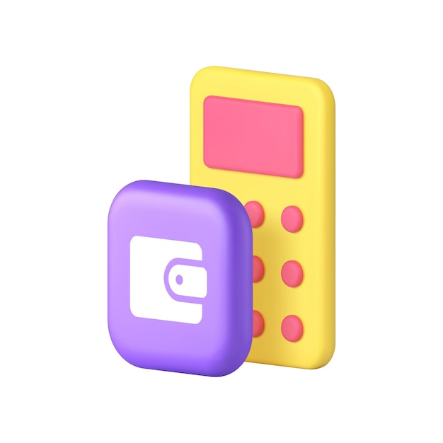Budget balance finance money accounting calculation 3d icon realistic vector illustration