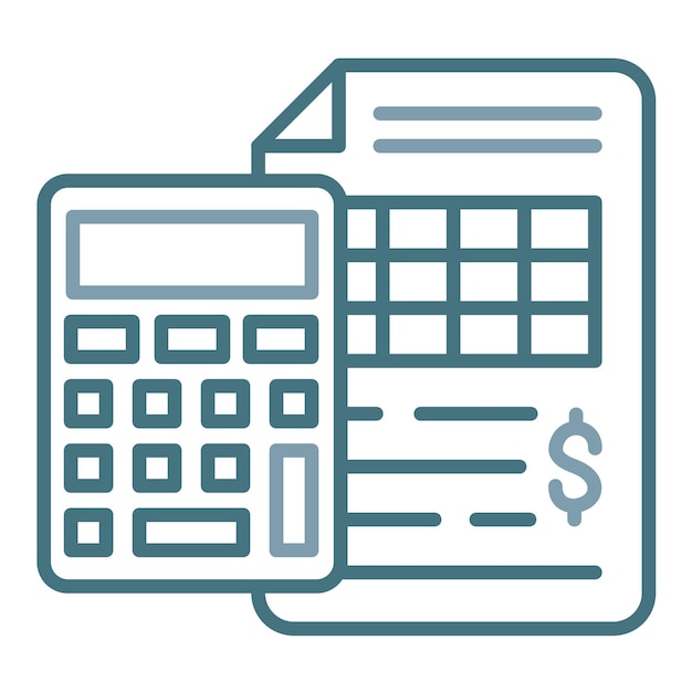 Budget Estimate Flat Illustration