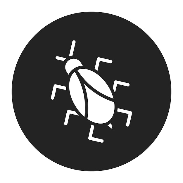 Bug icon vector image Can be used for Information Security
