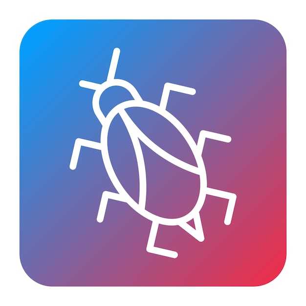 Bug icon vector image Can be used for Information Security