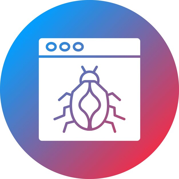 bug icon vector image can be used for user experience