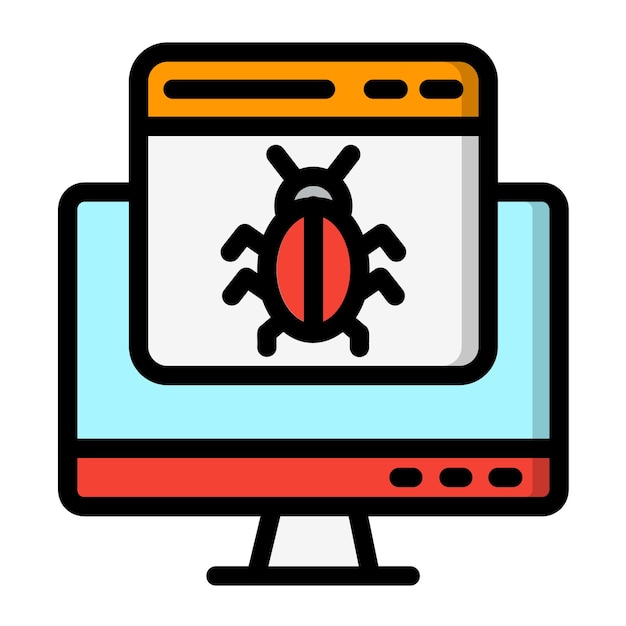 Bug Vector Icon Design Illustration