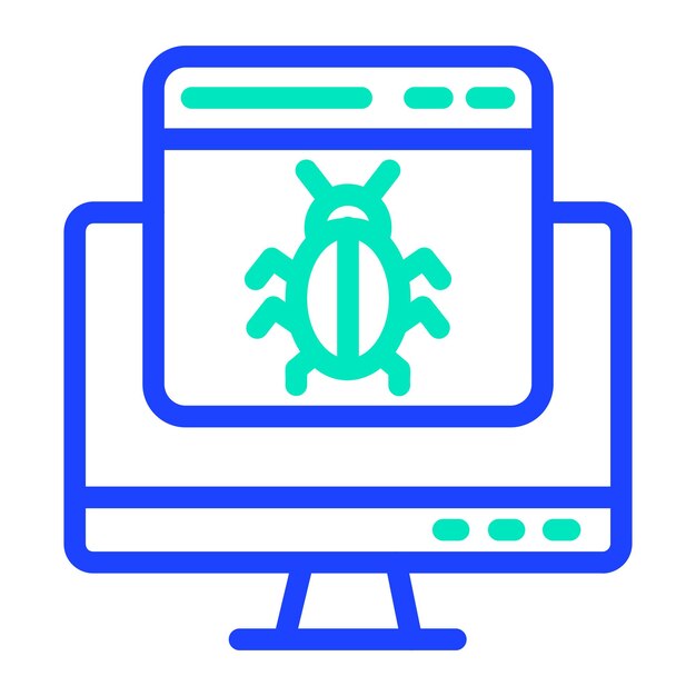 Bug Vector Icon Design Illustration