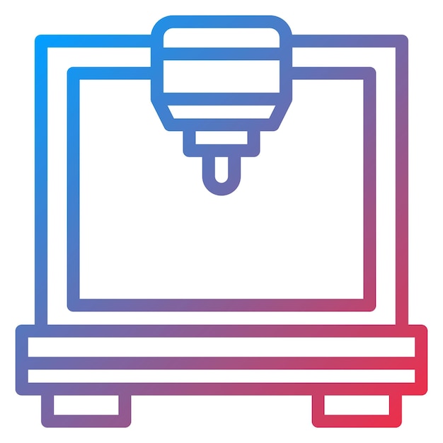 build plate icon vector image can be used for 3d printing
