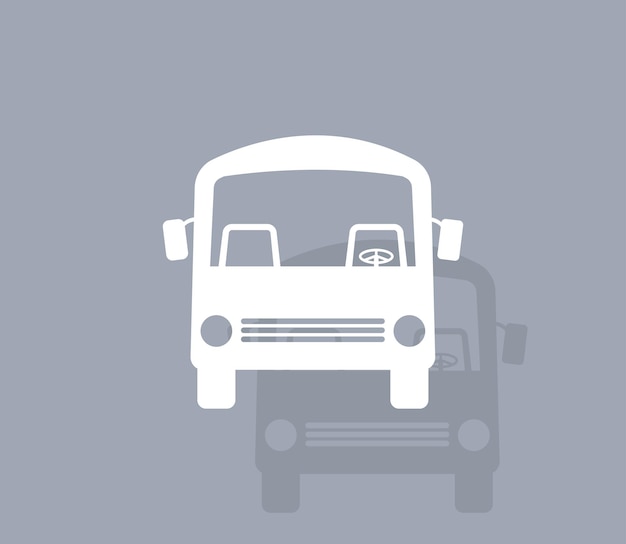 Bus vector icon Transportation symbol