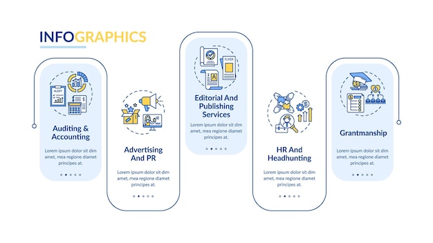 Business advisory service infographic template