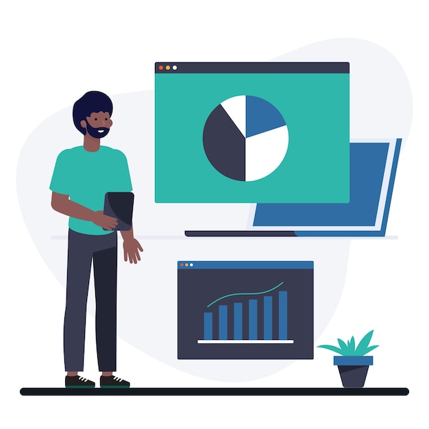 Business Analysing Concept with data and Graphs