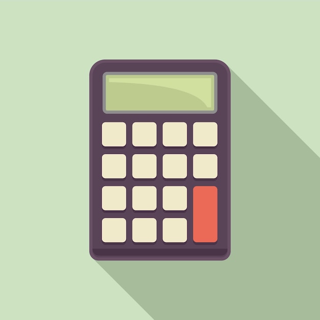 business calculator icon flat illustration of business calculator vector icon for web design