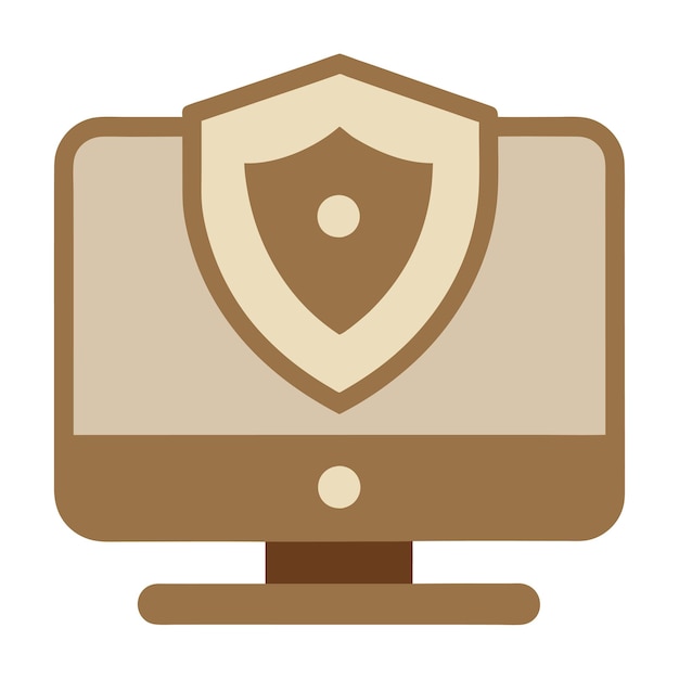 Business Concept Featuring Digital Security Vector Style Illustration Design