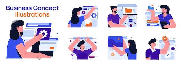 Business Concept illustrations. 