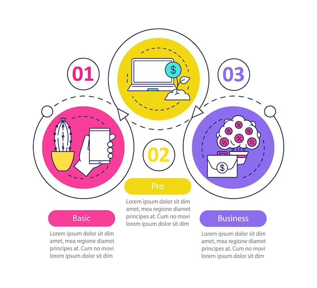 Business development vector infographic template