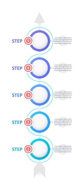 Business growth infographic chart design template