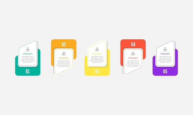 Business infographic template design icon 4 option or steps Design