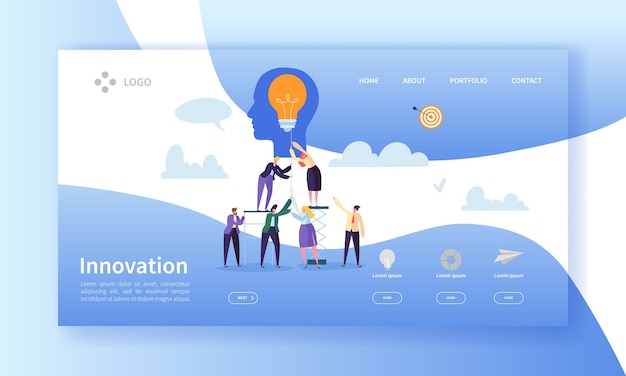 Business Innovation Landing Page Template