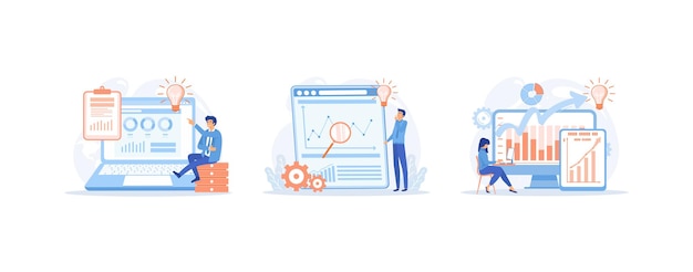 Business intelligence concept enterprise strategy development data analysis