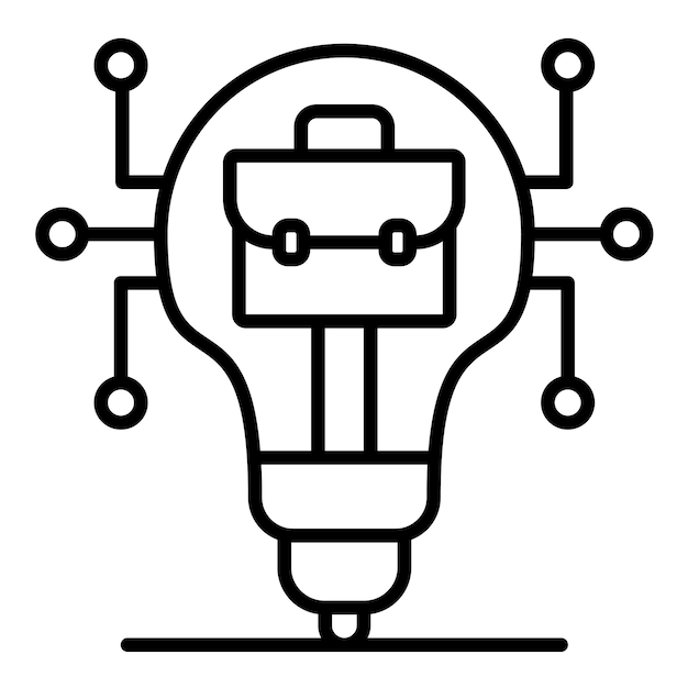 Business Intelligence Line Illustration
