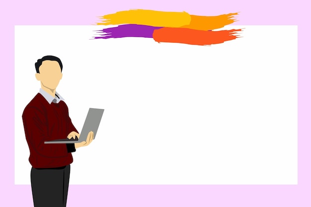 Business man presentation design