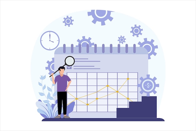 Business Management Flat Design Illustration