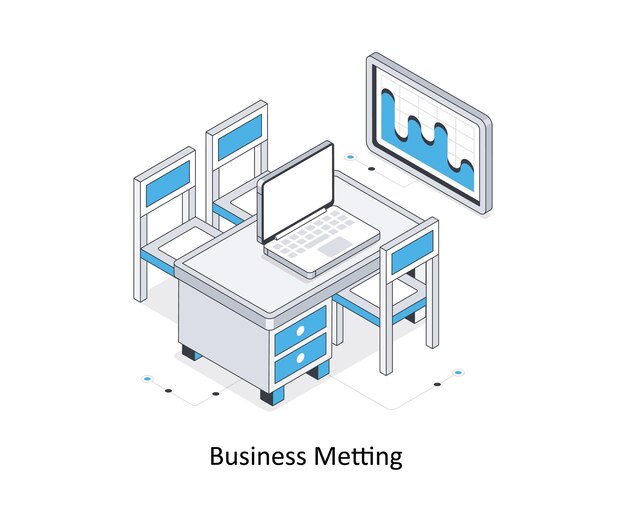 Business Meeting isometric stock illustration EPS File stock illustration