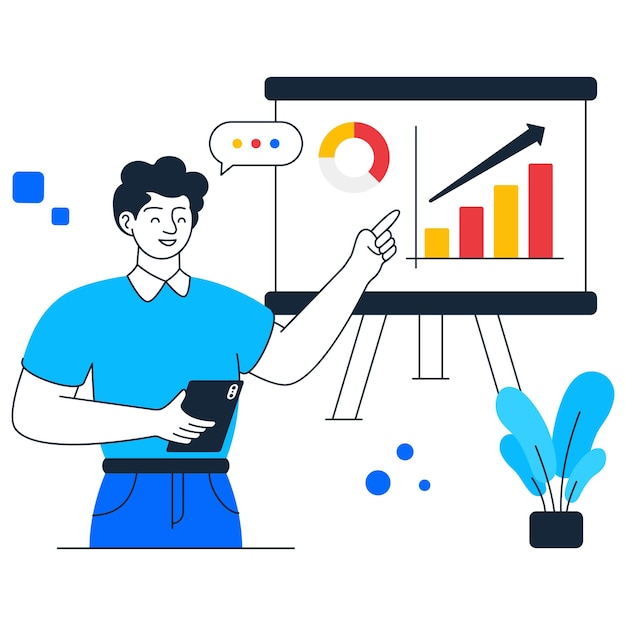 Business Presentation abstract vector style design stock illustrations