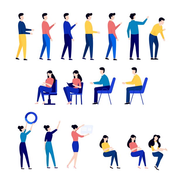 Business Startup Office Character   Illustration