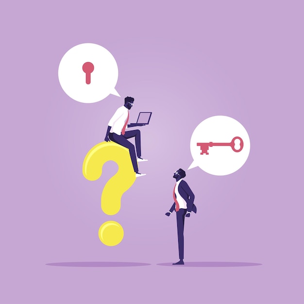 Business team consult each other to solve problems at work, find solutions