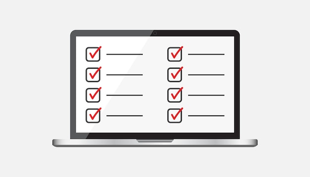 Businessman checklist with notebook Check list icon flat vector illustration