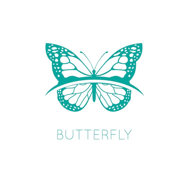 butterfly logo graphic design concept. editable butterfly element, can be used as logotype, icon, template in web and print
