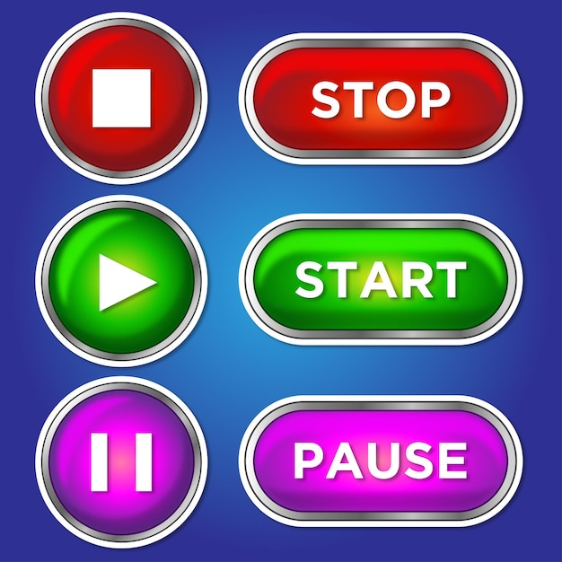 Buttons for the video player