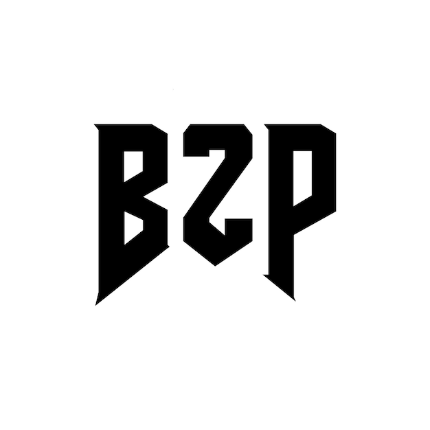 bzp letter logo design for technology company bzp logo design black and white color combination bzp logo bzp vector bzp design bzp icon bzp alphabet bzp typography logo design