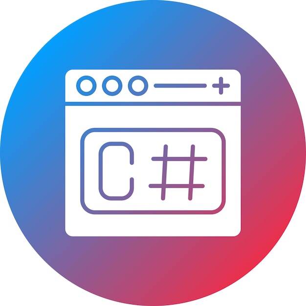 C Sharp icon vector image Can be used for Computer Programming
