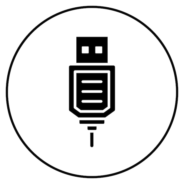 Cable Connector icon vector image Can be used for Computer Science