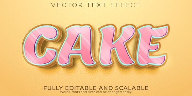 cake text effect