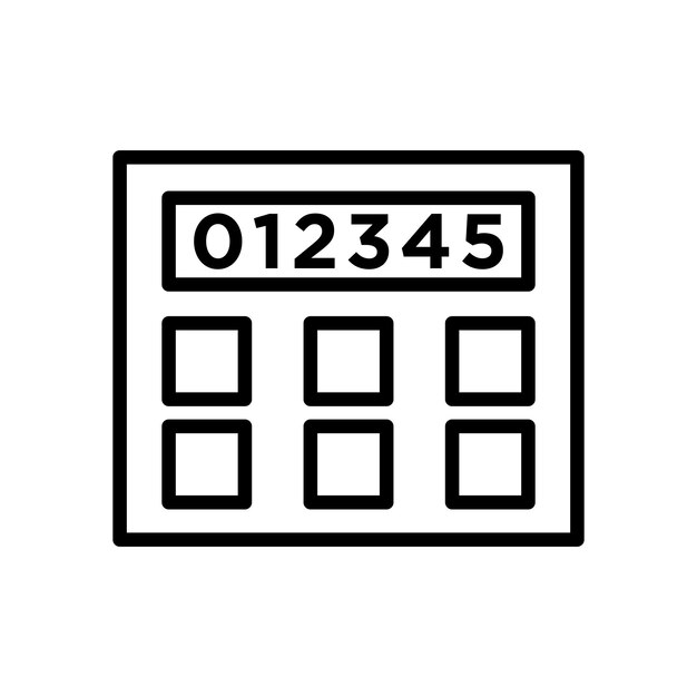 Calculating Connections A Vector Design of a Modern Calculator icon template